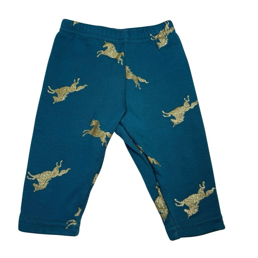 NWOT Carter's Sweatpants Baby Girl Unicorns Green 6 Months